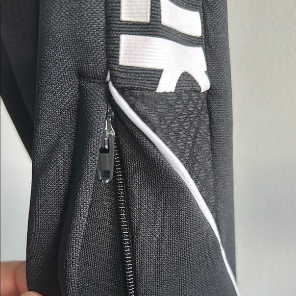 Adidas Black Sweatpants with Side Stripe - Picture 9 of 10